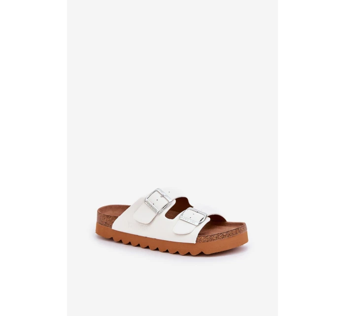 Klasické dámské pantofle Big Star model 21682548 bílé - Big Star Shoes Klasické dámské pantofle Big Star model 21682548 bílé - Big Star Shoes