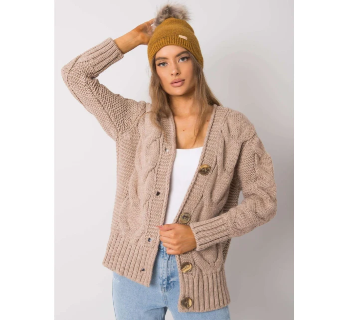 Dámska čiapka 69 tmavo žltá