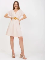 Dámské šaty CA SK model 21122199 Světle béžová - Rue Paris