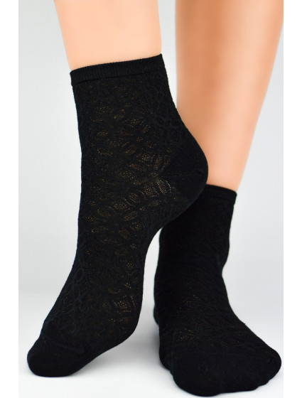 Dámske viskózové ponožky s hodvábom ST041