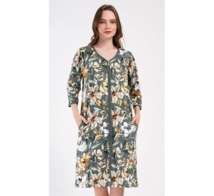 Dámske domáce šaty s trojštvrťovými rukávmi Marie Dámske domáce šaty s trojštvrťovými rukávmi Marie
