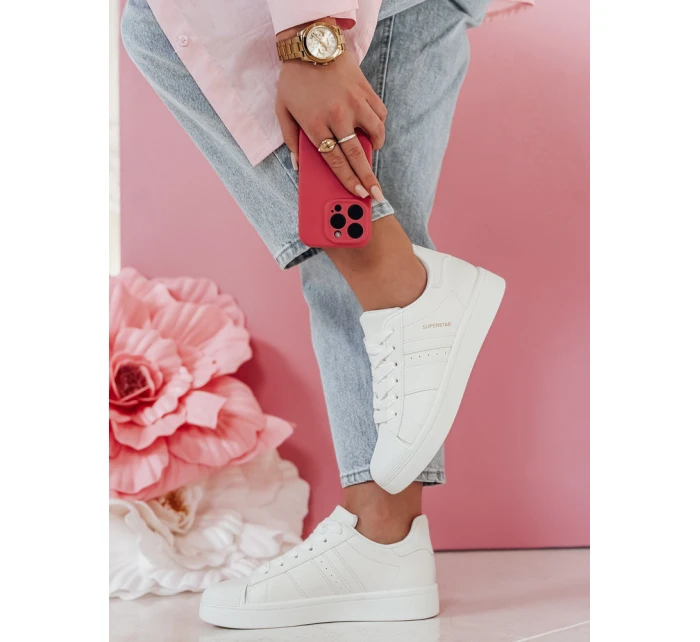 JUNOMI dámske tenisky na platforme biele FashionStreet ZY0859