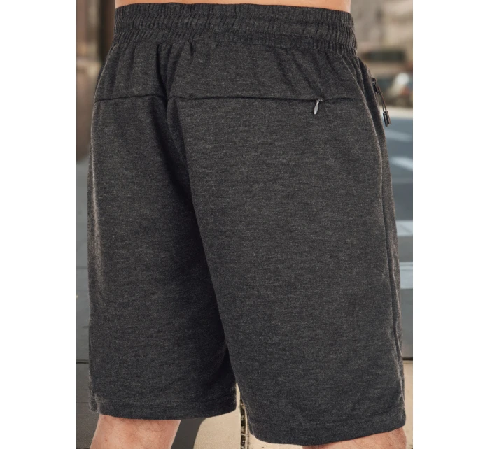 Pánské tmavě šedé teplákové šortky Dstreet model 21987784 - FashionStreet