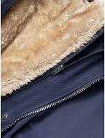 Dámska parka s podšívkou tmavomodrá (m-21201) Dámska parka s podšívkou tmavomodrá (m-21201)