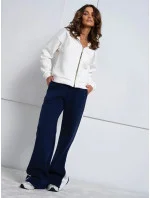 modrý hrubší dámský bavlněný komplet s rozepínací mikinou model 20905694 - Moon