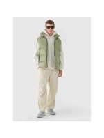 Pánska páperová košeľa bez rukávov s prírodnou výplňou 4F 4FWAW24TVJAM148-43S