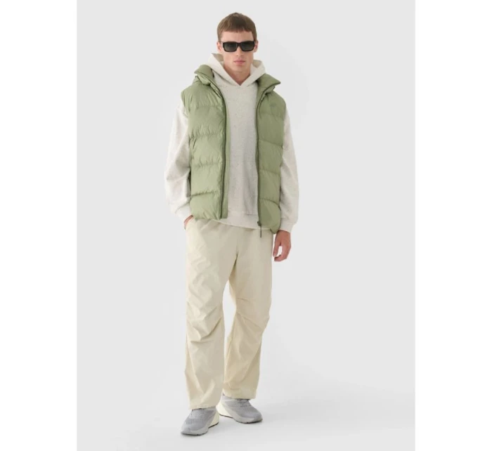 Pánska páperová košeľa bez rukávov s prírodnou výplňou 4F 4FWAW24TVJAM148-43S