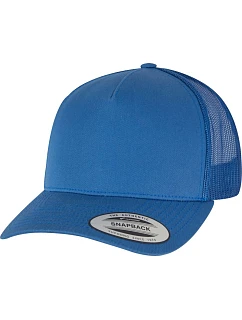 Flexfit 6506 5-panelová retro truckerová čiapka 55.6506 tmavokobaltová/lobl