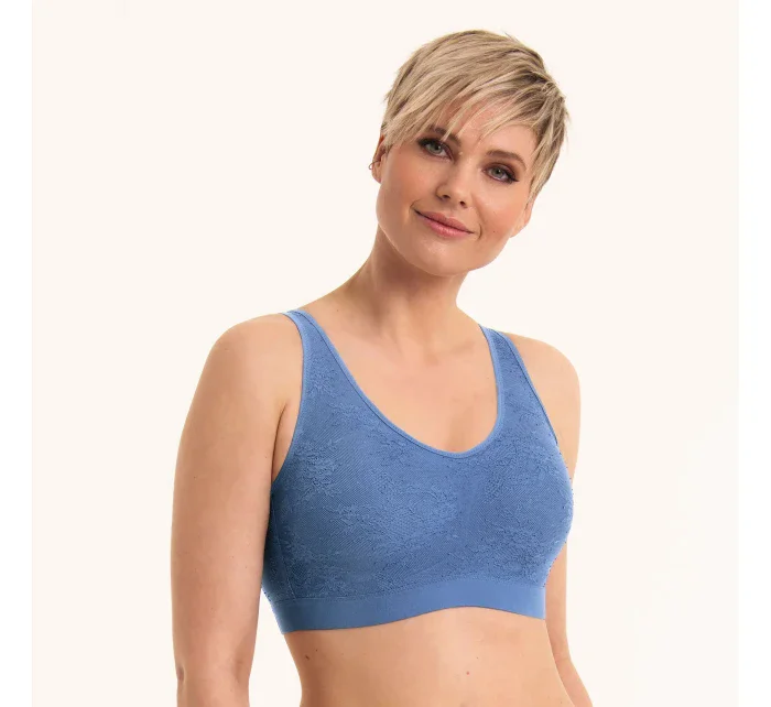 Essential Čipkovaná pooperačná braletka s penovou výstužou 4700X blue heaven - Anita Care