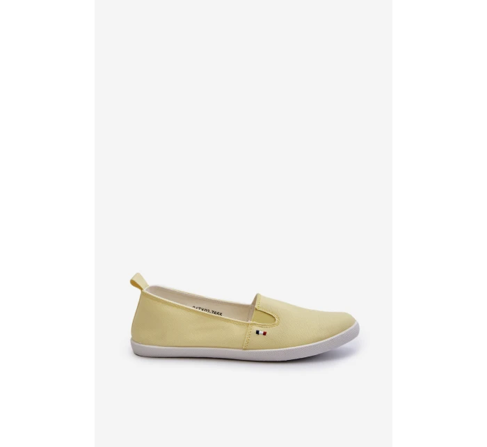 Tenisówki Trampki Slip-On Damskie Żółte Adrancia