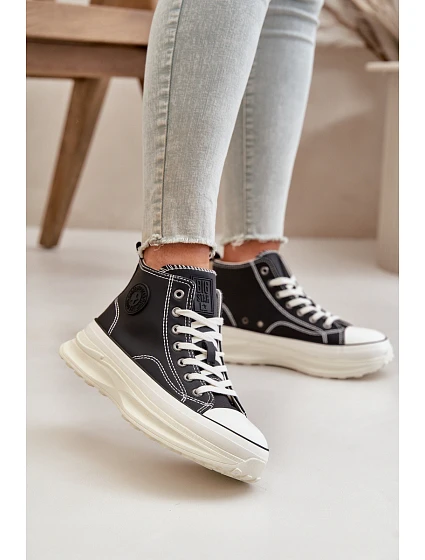 Zateplené Dámské Tenisky Na Platformě Eko Kůže Big Star model 21669588 Růžové - Big Star Shoes