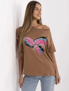 Tričko CLM TS 1019.79 svetlohnedé