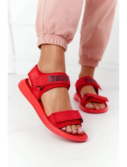 Women's Sport Sandals Big Star HH274A027 Red Women's Sport Sandals Big Star HH274A027 Red