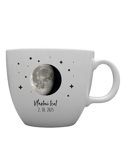 Personalizovaný keramický hrnček MEGA XXL s objemom 1 000 ml s motívom fáz mesiaca Personalizovaný keramický hrnček MEGA XXL s objemom 1 000 ml s motívom fáz mesiaca