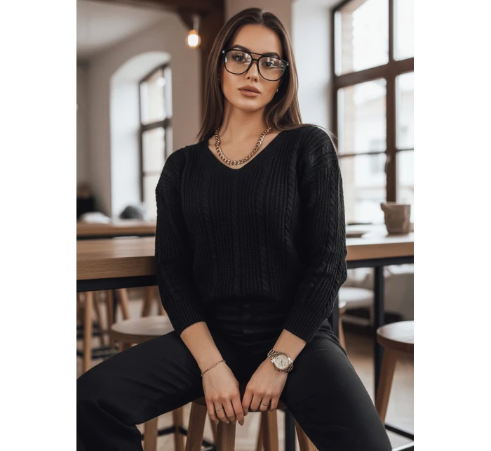 dámský svetr černý Dstreet model 21967082 - FashionStreet dámský svetr černý Dstreet model 21967082 - FashionStreet