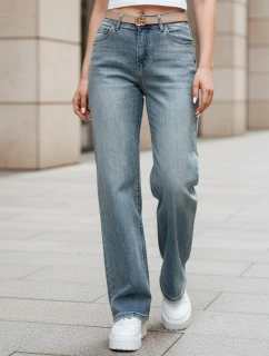 Dámske džínsové nohavice so širokými nohavicami LOSSLEG modré FashionStreet UY2672