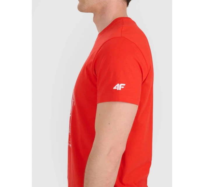 Pánské volejbalové tričko s potiskem model 21815672 pánské - 4F Pánské volejbalové tričko s potiskem model 21815672 pánské - 4F
