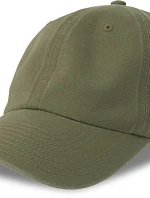 Atlantis Headwear Digg-S 6-panelová vintage čiapka s kšiltom 33.0265 olivová