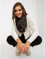 Tunelový šál AT KM 241357.03P čierna a červená Tunelový šál AT KM 241357.03P čierna a červená