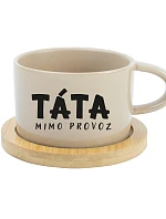 TÁTA MIMO PROVOZ – krémový hrnček Makronka 200 ml