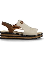 damskie na beżowe model 22087115 - Rieker