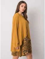 Šaty DHJ SK 21451.50 tmavo žltá