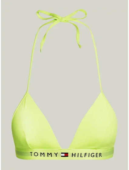Dámska plavková podprsenka UW0UW04109 LT3 neon. žltá - Tommy Hilfiger