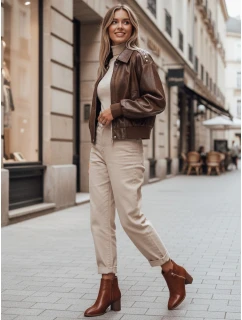 Dámské velbloudí kozačky na podpatku Dstreet model 21994980 - FashionStreet