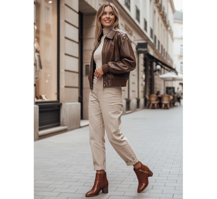 Dámské velbloudí kozačky na podpatku Dstreet model 21994980 - FashionStreet Dámské velbloudí kozačky na podpatku Dstreet model 21994980 - FashionStreet