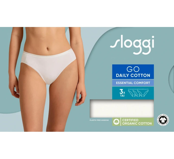 sloggi GO Daily Cotton Tai 3P - WHITE - SLOGGI WHITE - SLOGGI