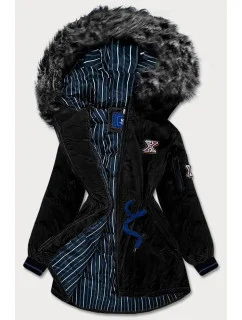 DAMSKA ZIMOWA KURTKA Z KAPTUREM CZARNA model 21242317 - Ann Gissy