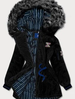 DAMSKA ZIMOWA KURTKA Z KAPTUREM CZARNA model 21242317 - Ann Gissy