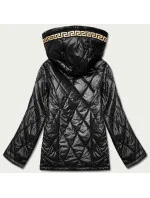 Černá dámská bunda s ozdobným lemováním model 18035412 - S'WEST