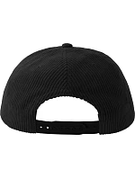 Atlantis Headwear Severny 5-panelová manšestrová čiapka s výložkou 33.0307 čierna