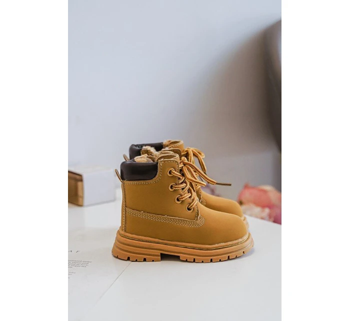 Dziecięce Botki Trapery Na Suwak Camel Bansi