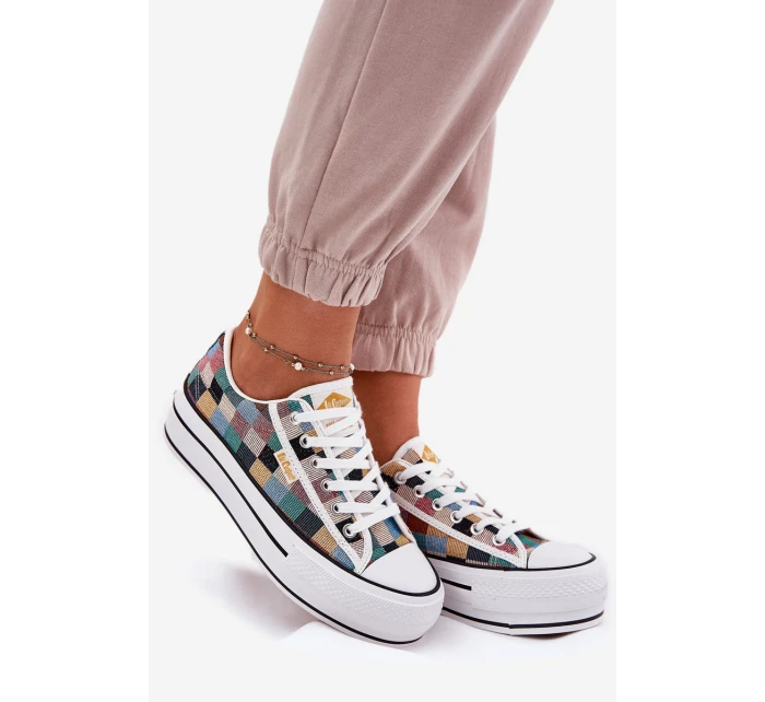 Vzorované Dámské Tenisky Na Platformě model 21693962 Multikolor - Lee Cooper