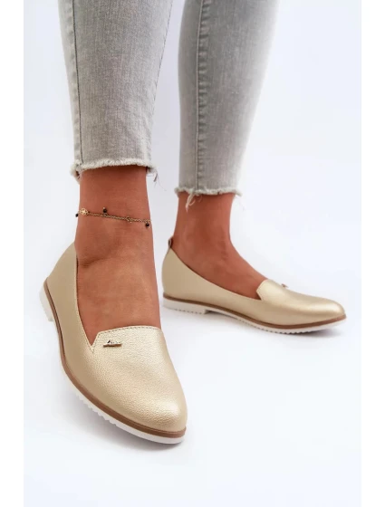 Dámske ploché mokasíny Gold Enzla Dámske ploché mokasíny Gold Enzla