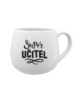 SUPER UČITEL - bílý keramický hrníček 300 ml