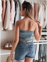 Dámský top modrý model 21988237 - Dstreet