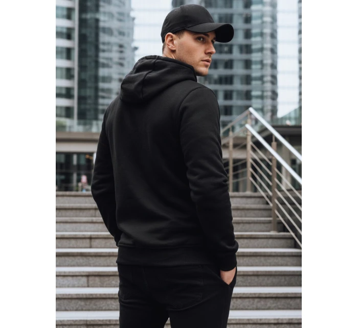 Pánská zateplená mikina s potiskem černá Dstreet model 21992994 - FashionStreet Pánská zateplená mikina s potiskem černá Dstreet model 21992994 - FashionStreet