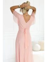 długa  z dekoltem i krótkim  model 22036870 - numoco basic