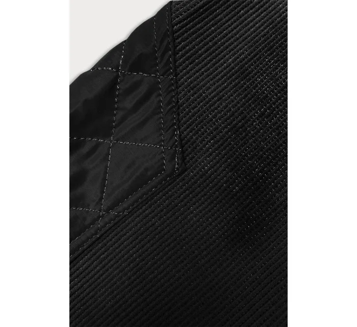 Černá dámská žebrovaná mikina model 18882304 - LHD