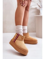 Dámské zimní boty na platformě s izolací Camel model 21673380 - Boto