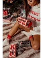 Souprava Vánočních Ponožek V Krabici 3 Páry