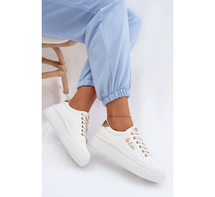 Dámské tenisky na platformě Lee Cooper LCW-26-44-4478 bílé