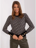 Jumper AT SW 2342.46P čierny a béžový Jumper AT SW 2342.46P čierny a béžový