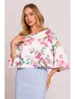 M844 Viacfarebný top s potlačou - model 2