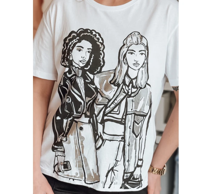 Dámské tričko bílé Dstreet model 21977057 - FashionStreet Dámské tričko bílé Dstreet model 21977057 - FashionStreet