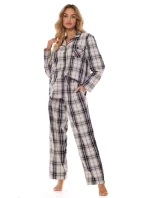 Pyžamo L&L 2475 Roxy long/r S-XL dámské pyžamo na zip Pyžamo L&L 2475 Roxy long/r S-XL dámské pyžamo na zip
