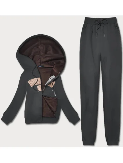 Dámsky polarový komplet v grafitovej farbe (ZCH2212)